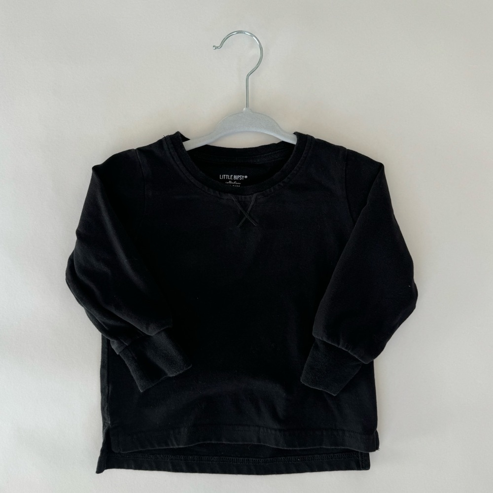 Little Bipsy Long Sleeve Tee, 18-24m , Black